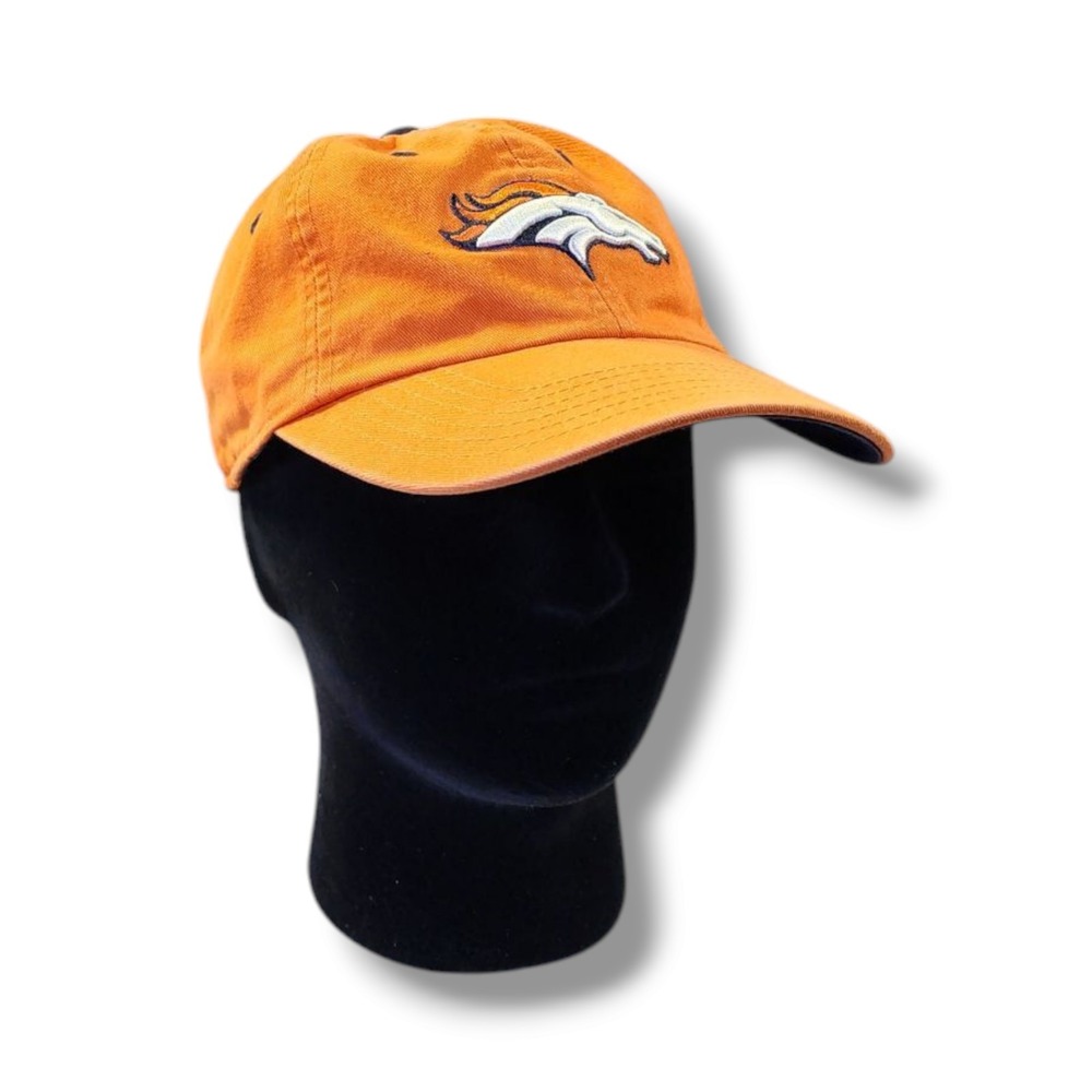 Denver Broncos Orange Strap Back NFL Team Apparel Y2K Hat Cap Women's